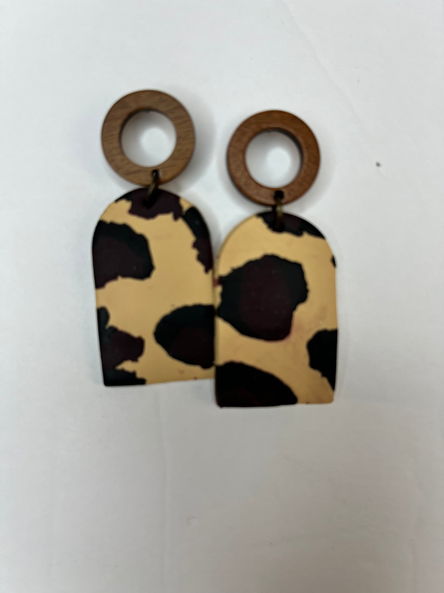 Sassy cheetah Dangle BTS Earrings Fall  1955