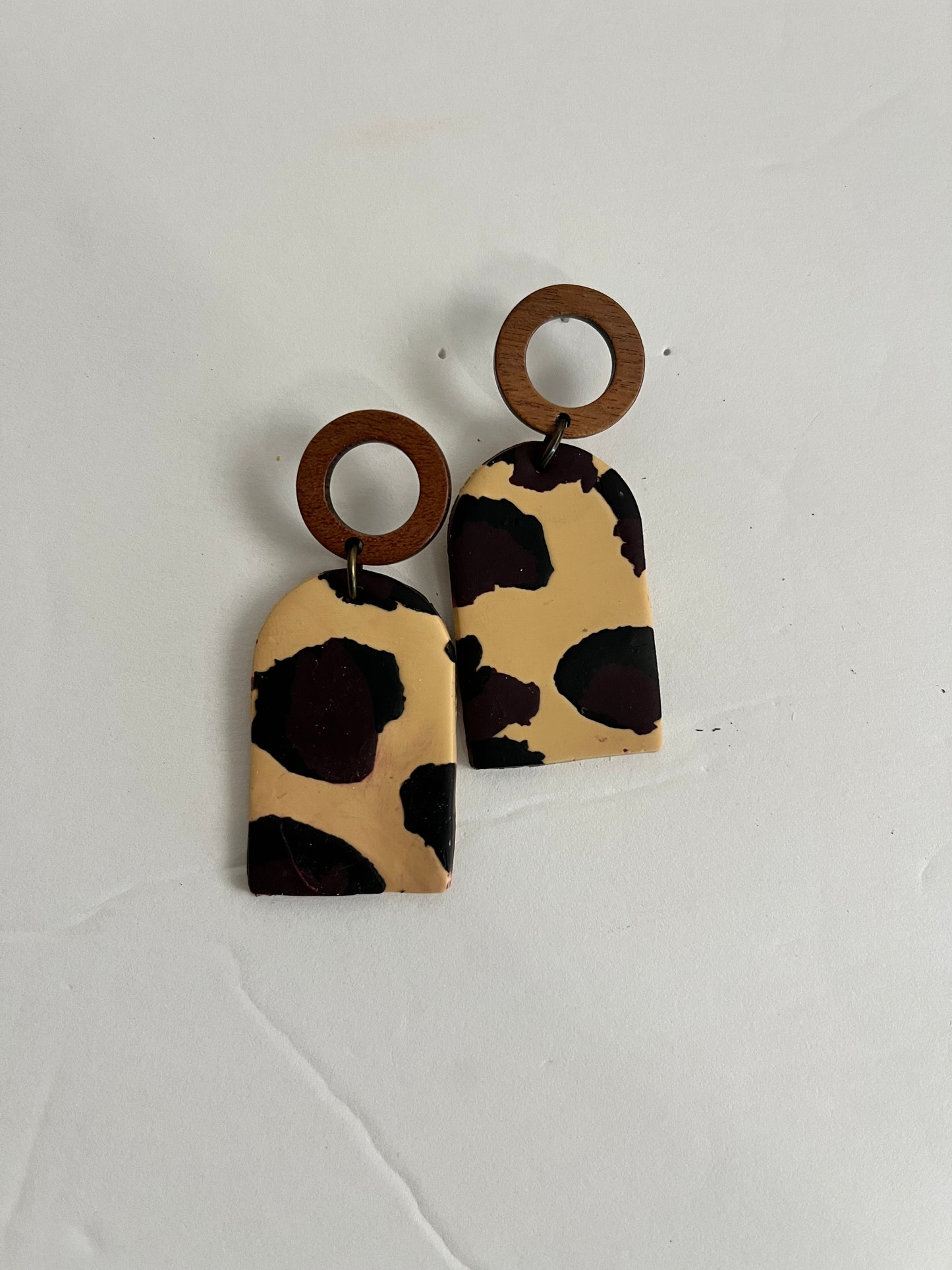 Sassy cheetah Dangle BTS Earrings Fall  1955